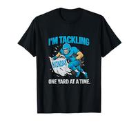 Design Humoristique de Football avec Inscription « Tackling Monday » T-Shirt