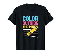 Design humoristique de l'artiste en dehors des règles T-Shirt