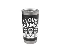 Design humoristique « I Love Seamen Sailor » Gobelet isotherme en acier inoxydable double paroi