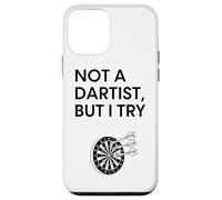 Design Humoristique « Not A Dartist But I Try » Coque pour iPhone 12 Mini