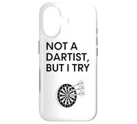 Design Humoristique « Not A Dartist But I Try » Coque pour iPhone 17