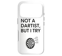 Design Humoristique « Not A Dartist But I Try » Coque pour iPhone 17 Pro
