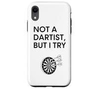 Design Humoristique « Not A Dartist But I Try » Coque pour iPhone XR