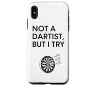 Design Humoristique « Not A Dartist But I Try » Coque pour iPhone XS Max