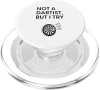 Design Humoristique « Not A Dartist But I Try » PopSockets PopGrip pour MagSafe
