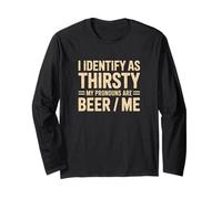 Design Humoristique pour Amateurs de bière pour Homme et Femme Manche Longue