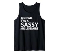 Design Humoristique « Trust Me I'm a Sassy Millionaire » Débardeur