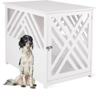 Design Hundekäfig Bois Intérieur Boîte pour Chien à la Maison Cage Animal Salon