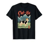Design Hybride Amusant pour Chat et Vache T-Shirt