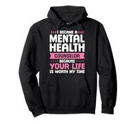 Design « I Became a Mental Health Counselor » - Rose Sweat à Capuche