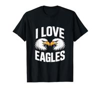 Design « I Love Eagles » de pygargue à tête Blanche T-Shirt Graphique avec Valeur
