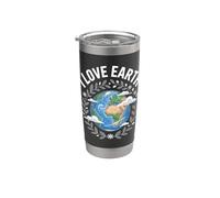 Design « I Love Earth Planet Conservation » Gobelet isotherme en acier inoxydable double paroi