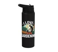 Design « I Love Gardening Nature Lover » Stainless Steel Insulated Water Bottle