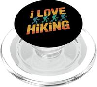 Design I Love Hiking Outdoor Trekking PopSockets PopGrip pour MagSafe