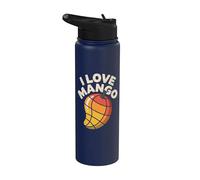 Design « I Love Mango Tropical Fruit Lover » Stainless Steel Insulated Water Bottle