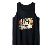 Design « I Love » pour Les Amateurs de Tennis de Table Débardeur
