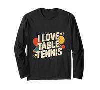 Design « I Love » pour Les Amateurs de Tennis de Table Manche Longue