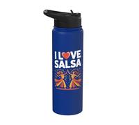 Design « I Love Salsa Dance » Stainless Steel Insulated Water Bottle