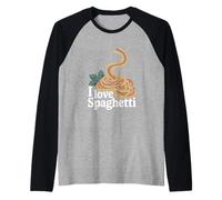Design « I Love Spaghetti » Manche Raglan