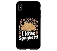 Design « I Love Spaghetti Pasta » Coque pour iPhone XS Max