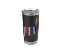 Design indigène d'Amérique du Sud Aguayo Lama Gobelet isotherme en acier inoxydable double paroi
