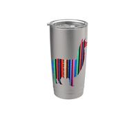 Design indigène d'Amérique du Sud Aguayo Lama Gobelet isotherme en acier inoxydable double paroi