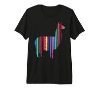 Design indigène d'Amérique du Sud Aguayo Lama T-Shirt Haut de Gamme