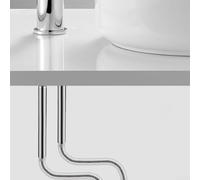 Design innovant anti-explosion sur ces 2 connecteurs de douche (80 cm)