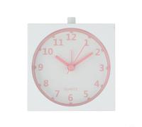 Design innovant : le réveil numérique compact de 10 cm à mouvement silencieux est livré avec une douce lueur de sa veilleuse (rose)