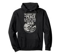 Design inspirant avec Citation « Peace Over War » Sweat à Capuche
