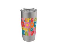 Design inspirant « It's A Good Day To Be Happy » Gobelet isotherme en acier inoxydable double paroi
