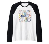 Design inspirant pour l'éducation des Enseignants Manche Raglan