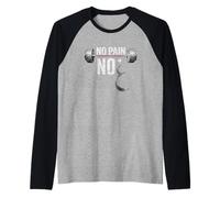 Design Islamique Arabe et Islamique de Musculation « No Pain No Ghayn » Manche Raglan