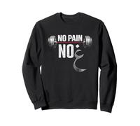 Design Islamique Arabe et Islamique de Musculation « No Pain No Ghayn » Sweatshirt