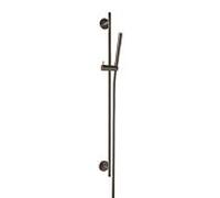 Herzbach Design iX PVD barre de mur de la douche 21,922700. 2000 .40 Black Steel, 900 mm, avec douchette à main