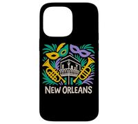 Design Jazz de la Nouvelle-Orléans et Mardi Balcony Gras Coque pour iPhone 14 Pro Max