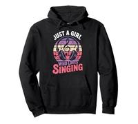 Design Just A Girl Who Loves Singing Music Lover Sweat à Capuche