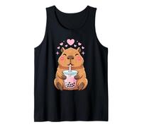 Design Kawaii de Capybara Amateur de Bubble Tea Fille Enfant Débardeur