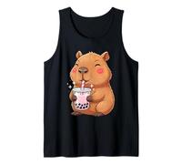Design Kawaii de Capybara Amateur de Bubble Tea Fille Enfant Débardeur