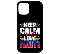 Design Keep Calm And Love Haiti pour les amoureux haïtiens Coque pour iPhone 12/12 Pro