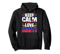 Design Keep Calm And Love Haiti pour les amoureux haïtiens Sweat à Capuche