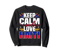 Design Keep Calm And Love Haiti pour les amoureux haïtiens Sweatshirt