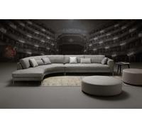 Design L Form Cuir Gris Luxe Nouveau Canapé d'angle Canapés Salon JVmoebel