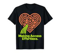 Design Labyrinthe en Forme de cœur sans Effort T-Shirt