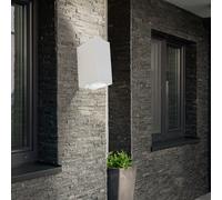 Support de spot à led V-tac 7541 - carré mural - 2 GU10 IP44 - blanc