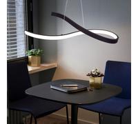 Design LED Pendule Luminaire Suspendu Courbé de Plafond Ess Chambre Spot Rouille