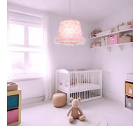 Design LED Plafonnier Suspendu Chambre Fille Éclairage Textile