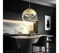 Design LED Plafonnier Suspendu Lampe Ess Chambre Éclairage Boule en Verre