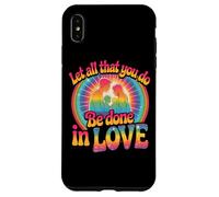 Design « Let All That You Do Be Done in Love » Coque pour iPhone XS Max