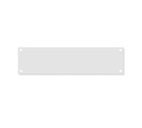 Design Letters 3020200470X280 Plaque de montage en acier pour numéros de maison et lettres 70 x 280 mm Gris inoxydable